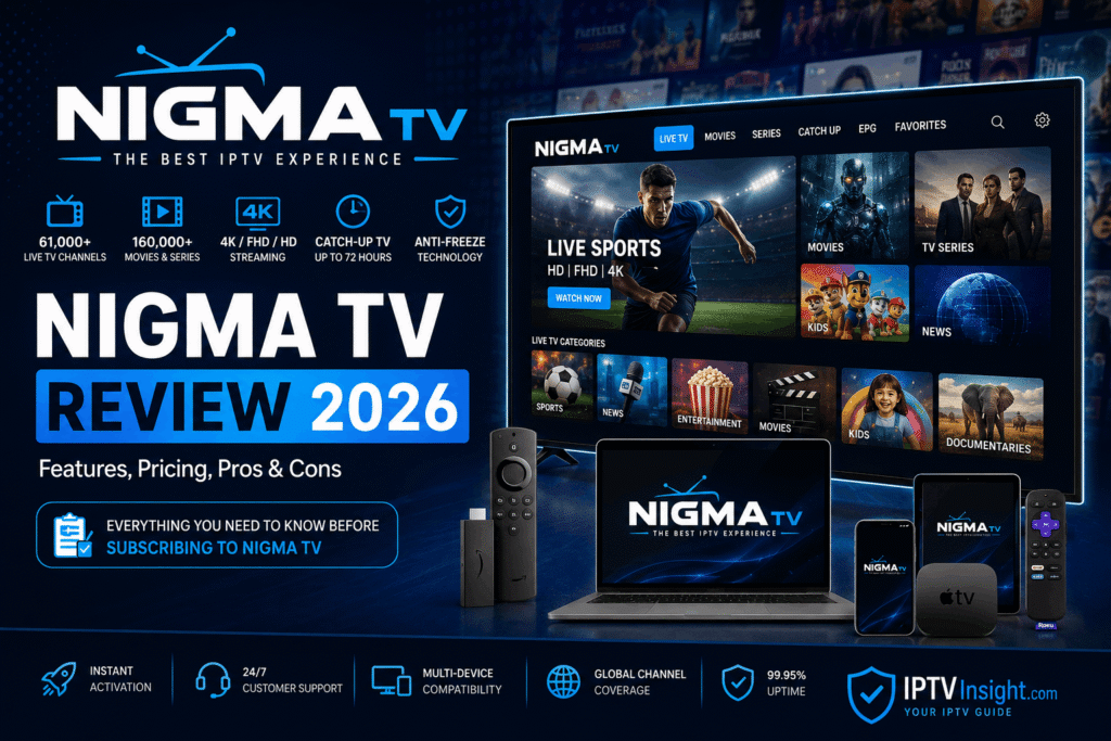 NigmaTV Review (2026): 61,000+ Channels, 160K VOD – Is It Worth It?